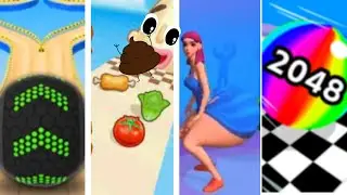 Going Balls vs Sandwich Runner vs Twerk Race 3D vs Ball Run 2048 #133 I All level gameplay Android