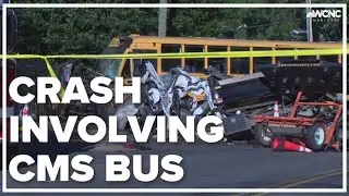 16 people hurt in head-on crash involving CMS bus