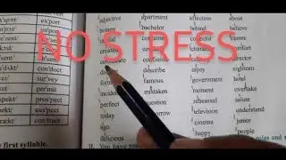 Word Stress/Senior English Textbook Answers/Q.NO. 19/Part -1/#iamateacher ...Please Subscribe/AP &TS