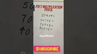 Multiplication Tricks #maths #multiply #shorts #trending