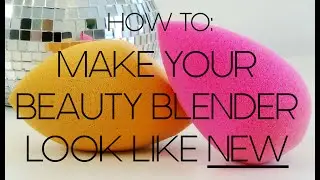 How To Deep Clean & Remove Stains from a Beauty Blender or Makeup Sponge | Confetti & Curves
