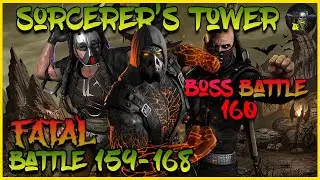 Mk Mobile | Sorcerers Tower | FATAL | Battle 159-168 Gameplay | Boss Battle 160