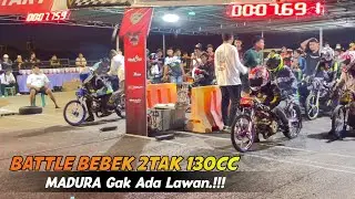 WOW ! PERTARUNGAN SERU BBK 2T TU 130CC DRAG KDC 2023