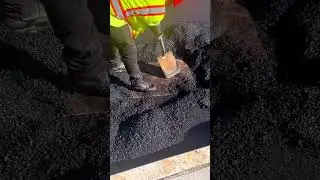 Skilled work ain&rsquo;t cheap #construction #shorts #asphalt #satisfying