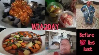 Jan26/26 Mostly food i ate/2 meals, no snacks lost #100lbslost Maintain, #GAINED 5lbs🤯 Rich shovel 