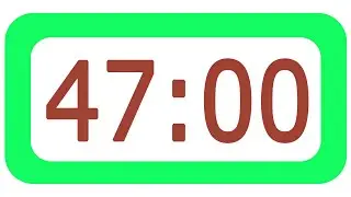 47 Minutes Countdown Timer with Alarm Bomb Sound colour ⏰🔔