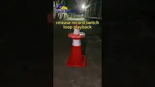LED Recordable  traffic cone