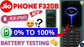 Jio Phone Kitni Der Mein Full Charge Hota Hai?🔋Testing 0 to 100%