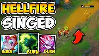 SINGED POISON IS LEGIT FIRE WITH TRIPLE BURN BUILD! | DESTROYING NASUS - League of Legends