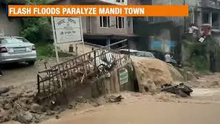 Mandi Flood Emergency: City Waterlogged After Torrential Rain | Himachal | News9