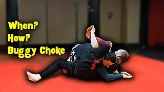 Timing for Buggy Choke #bjj #grappling #submissionguide