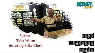 Creme Lures Tube Worm at ICAST 2019 featuring Mike Clark