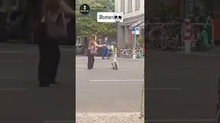 WOMAN 💀 Scooter Mission FAILED | Just One Drop #funnyfail #justonedrop #memevideo #relatable