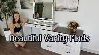 Amazon Review: Mixcous Farmhouse Vanity Desk with Lights & Mirror #ad