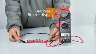 ANENG 266C Digital True RMS Clamp Meter Buzzer Data Hold Non-contact AC/DC Professional  Multimeter