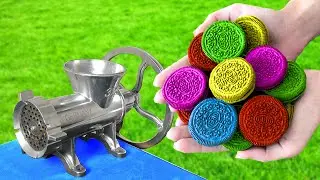 EXPERIMENT: COLORFUL OREO VS MEAT GRINDER
