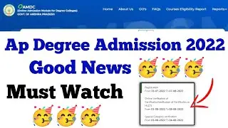 ap degree registration dates extended 2022 🥳🥳||ap degree latest news||koushik education hub||