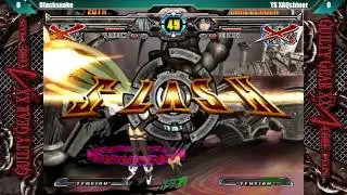 NEC 15 Guilty Gear Accent Core +R Top 8  Blacksnake vs XAQshinor