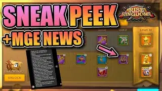 More MGE News + Lucerne Scrolls Volume 9 in Rise of Kingdoms