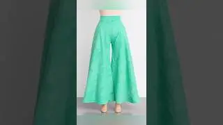 &laquo;Модные зелёные брюки-палаццо | Стильный низ | Модные шорты ✨&raquo;