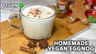 #Shorts Homemade Vegan Eggnog | Vegetarian | Plant Based | Christmas | Holidays | Drink | Festive