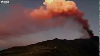 BBC News   Mount Etna eruption lights up Sicilian sky