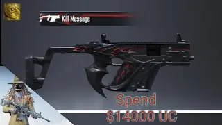 14000 UC vector gun skin create opening   ( upgrade glacier m416 LV 4)