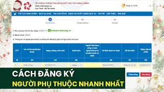 C&aacute;ch Đăng K&yacute; Người Phụ Thuộc Online Nhanh Nhất DVC - Học Kế To&aacute;n Doanh Nghiệp