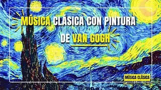 🎨🦷 Cuadros de Van Gogh con MÚSICA de fondo ➜  Como Nunca Antes 🔥 Música Relajante y Arte en HD