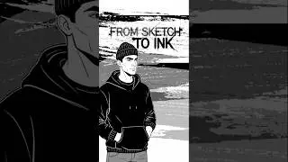 Time-lapse Ink Drawing | From Sketch to Ink  | Ep1 | #timelapse #inking #drawing #animation