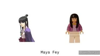 Ace Attorney Characters in LEGO Form