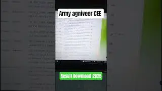 army agniveer CEE Result check ✅✅ #sscaspirants #love