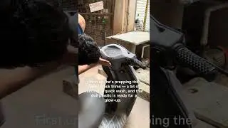 Faded Scooter Makeover in Minutes 😍| DIY #HondaDio Plastic Restoration | Before & After #Shorts