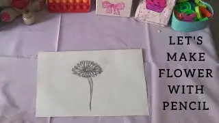 Drawing |How to sketch flower | Easy flower drawing with pencil ✏️ 🌼