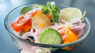 Fresh marinade cold salad #salad #recipe #vgang #vegatable #health #delicious #italian