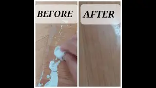 HOW TO REMOVE SUPER GLUE AND STICKY PAINT ON THE LAMINATED FLOOR // QUICK AND EASY