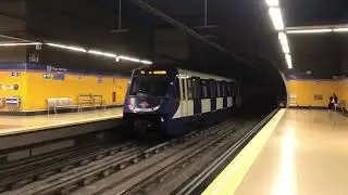Metro de madrid linea 8 serie 9000 saliendo de pinar de Rey hacia nuevos ministerios 