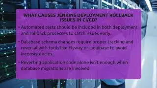 What Causes Jenkins Deployment Rollback Issues In CI/CD? - Cloud Stack Studio