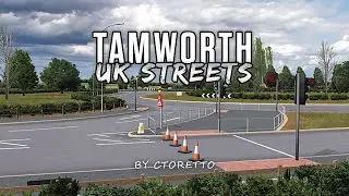 Drifting a new street track I made for Assetto Corsa (Tamworth UK Streets)