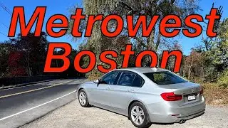 Sharon-Walpole-Dover| 4K | #bmw #gopro #pov #massachusetts #suburban #driving #street #road