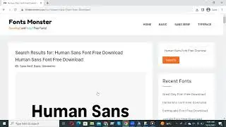 How to download and install Human Sans Font Free Download  #viral #youtube #trending