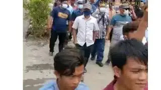 Para pendukung Cabu & Wabu Nias selatan (Ideal-Sozanolo ) Mengantarkan Calon bupati & Wabu Mendaftar