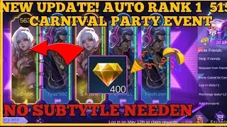 NEW UPDATE! AUTO RANK 1  515 CARNIVAL PARTY EVENT | NO SUBTYTLE NEEDEN NEW EVENT PROMO DIAMOND 2021