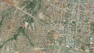Earth zoom in from outer space to city. Zooming on South Sudan, Juba.