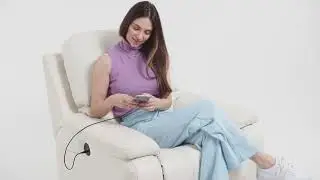 Poltrona Reclin&aacute;vel Confort - Couro Leg&iacute;timo