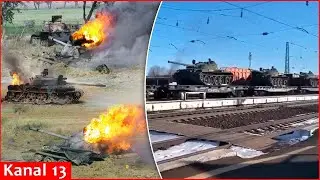 Putin Stalin tankları CƏBHƏYƏ G&Ouml;NDƏRİR, lakin hamsı da metal yığınına &Ccedil;EVRİLİR