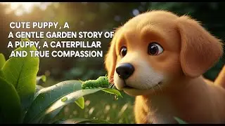 Cute Puppy | A Gentle Garden Story of a Puppy, a Caterpillar, and True Compassion | My Puppy Life