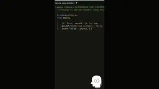 writing a c program to add two numbers using pointer #coding #codingtechniques #codingskills