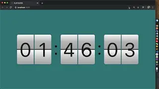 FLIP CLOCK 3D ANIMATION IN VANILLA HTML CSS JS!