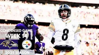 Ravens vs Steelers 2025 Week 14 Condensed Game | NFL Highlights